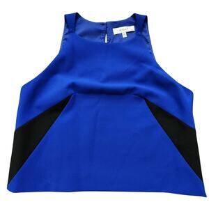 Milly Black Blue Blouse Size 6